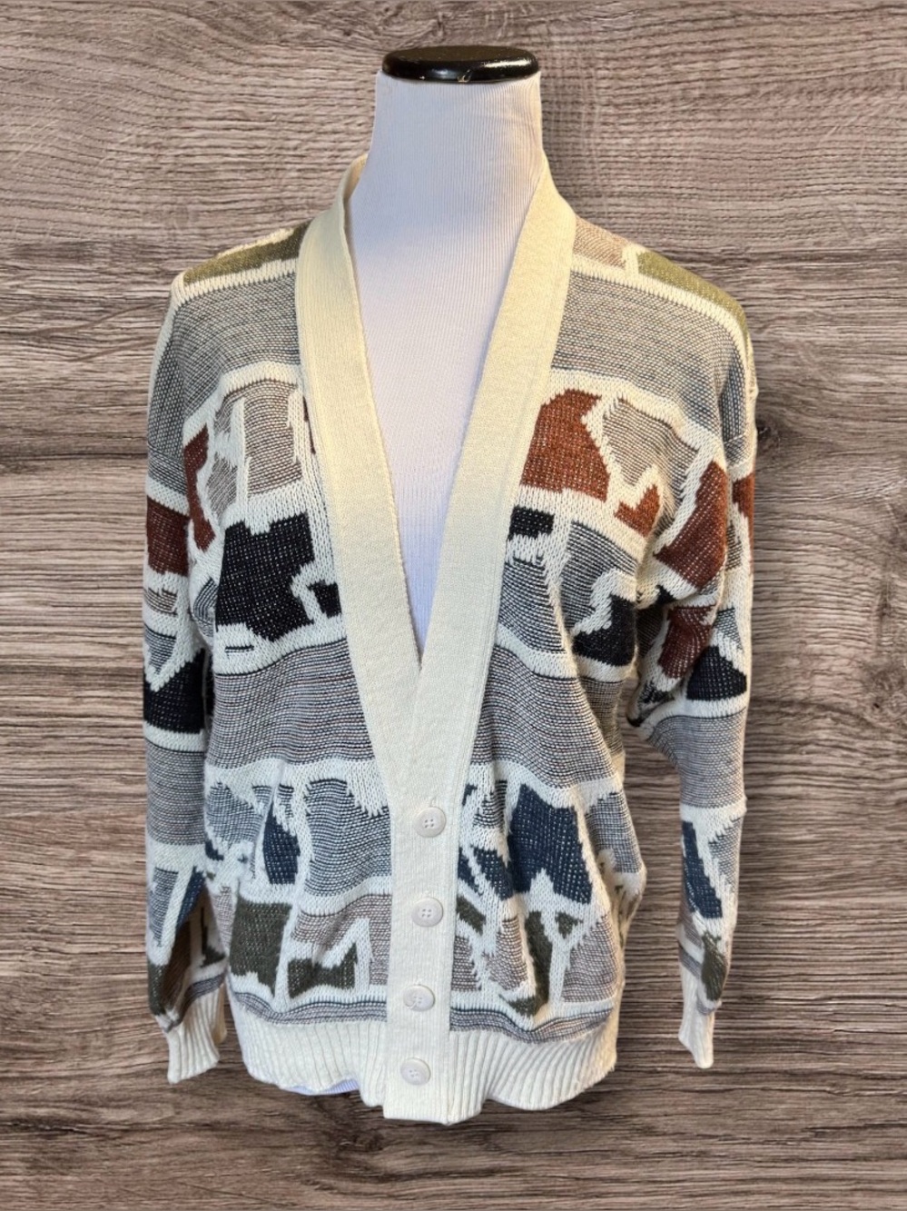 Vintage Amana Woolen Mill Cardigan Sweater SZ M